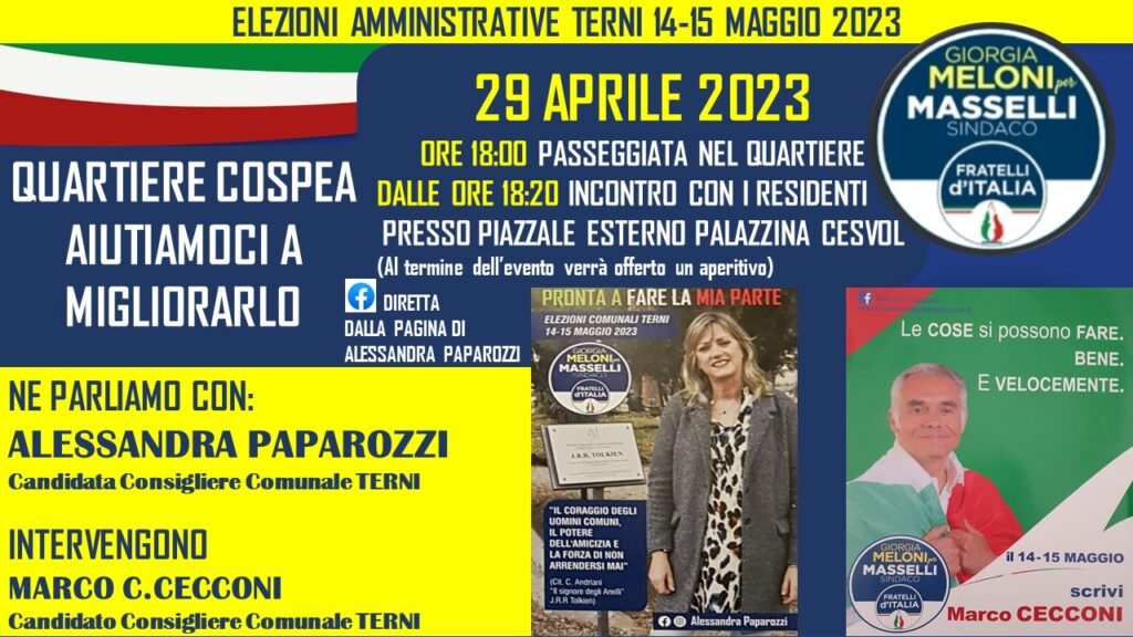 Evento: Quartiere Cospea, Aiutiamoci a Migliorarlo!