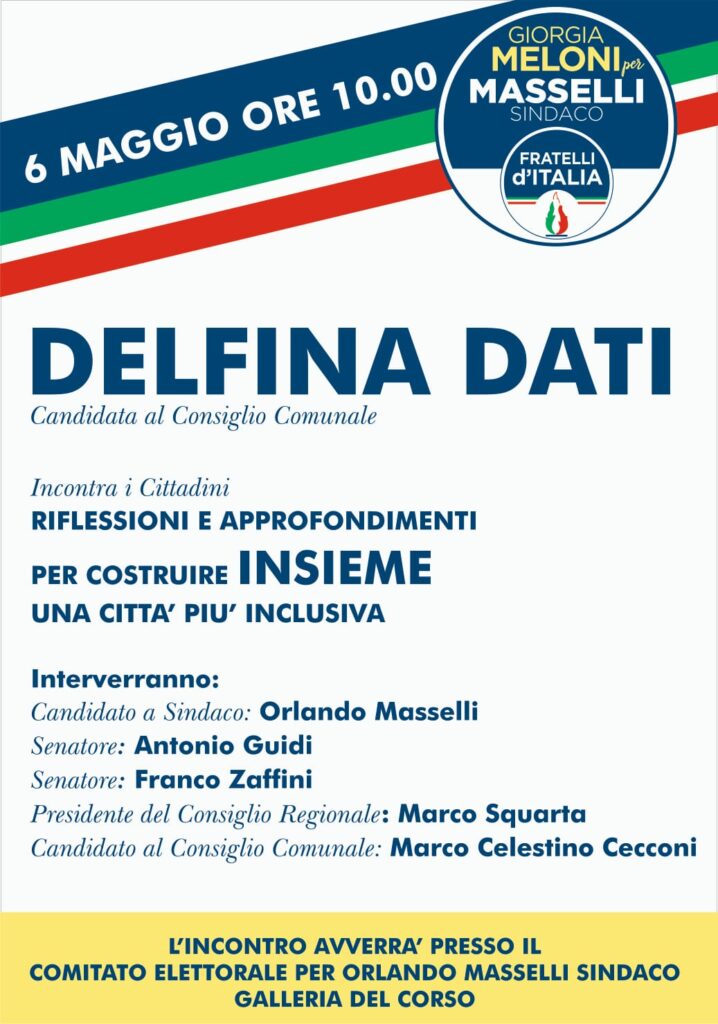 Delfina Dati incontra i cittadini