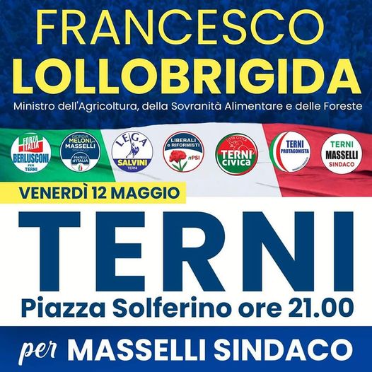 Con Francesco Lollobrigida, Ministro dell'Agricoltura, della Sovranità Alimentare e delle Foreste.